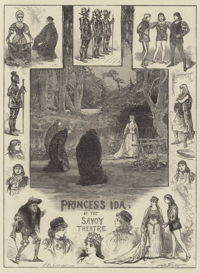 Prinses Ida in het Savoy Theatre door Henry Stephen Ludlow